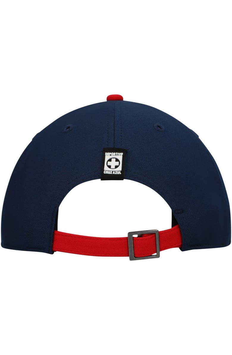 FAN INK Men's Navy/Red Cruz Azul Core Adjustable Hat, Alternate, color,