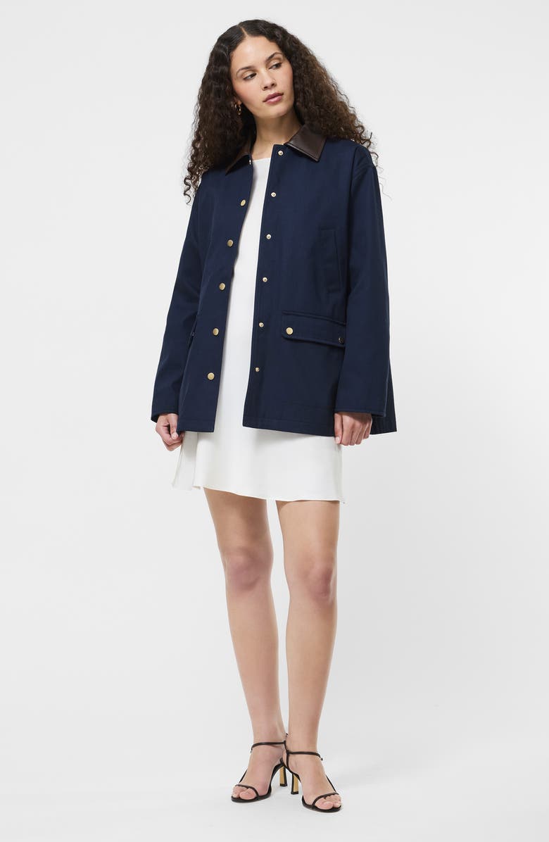 French Connection Denim Barn Jacket, Alternate, color, Marine