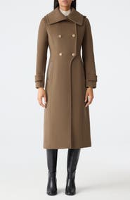 Mackage Elodie Double Breasted Military Maxi Coat