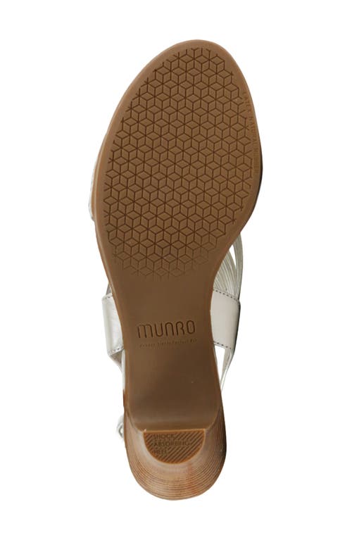 Munro Marianna Slingback Sandal In Silver
