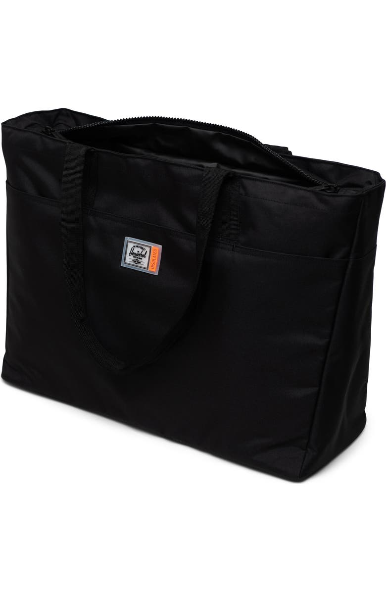 Herschel Supply Co. Alexander Insulated Recycled Polyester Zip Tote and Bottle Holder, Alternate, color,