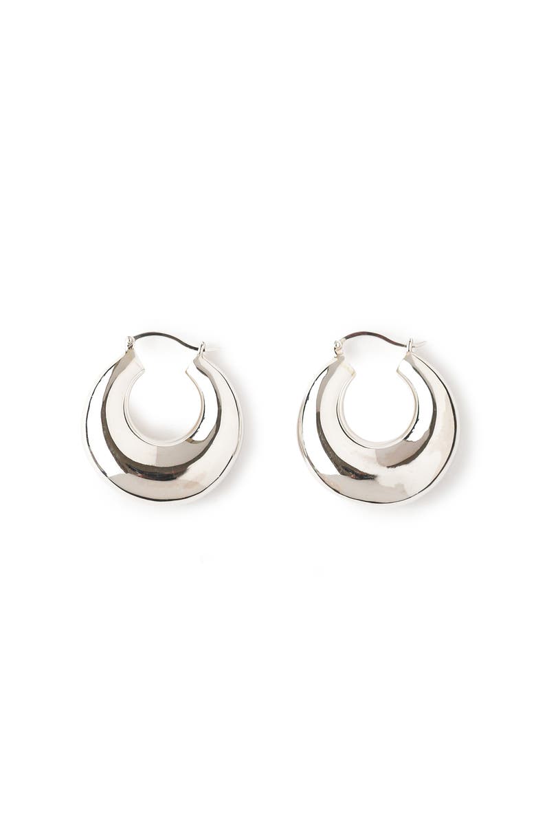 67jewelry Puff Hoops, Alternate, color, Silver