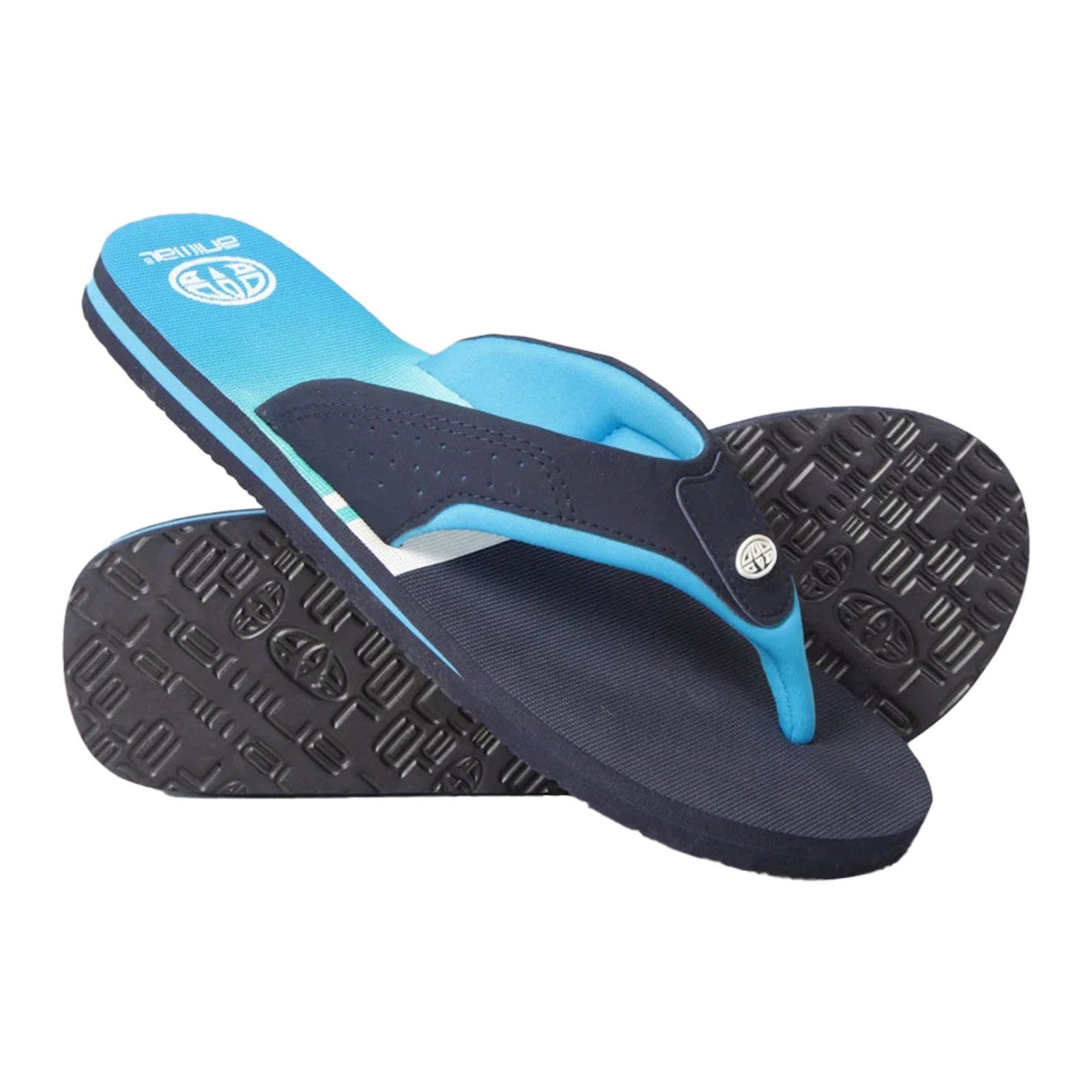 Jekyl Contrast Flip Flops, Alternate, color, Dark Blue