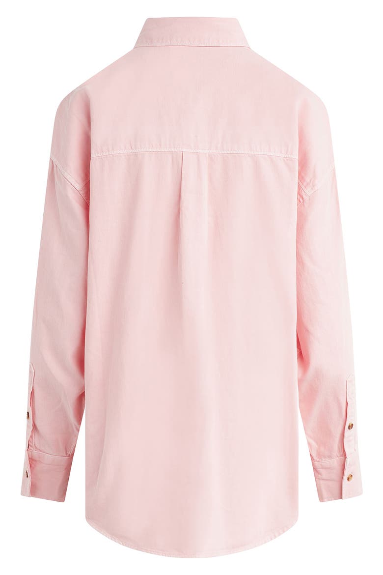 Ex-Boyfriend Solid Button-Up Shirt, Alternate, color, BALLET SLIPPER