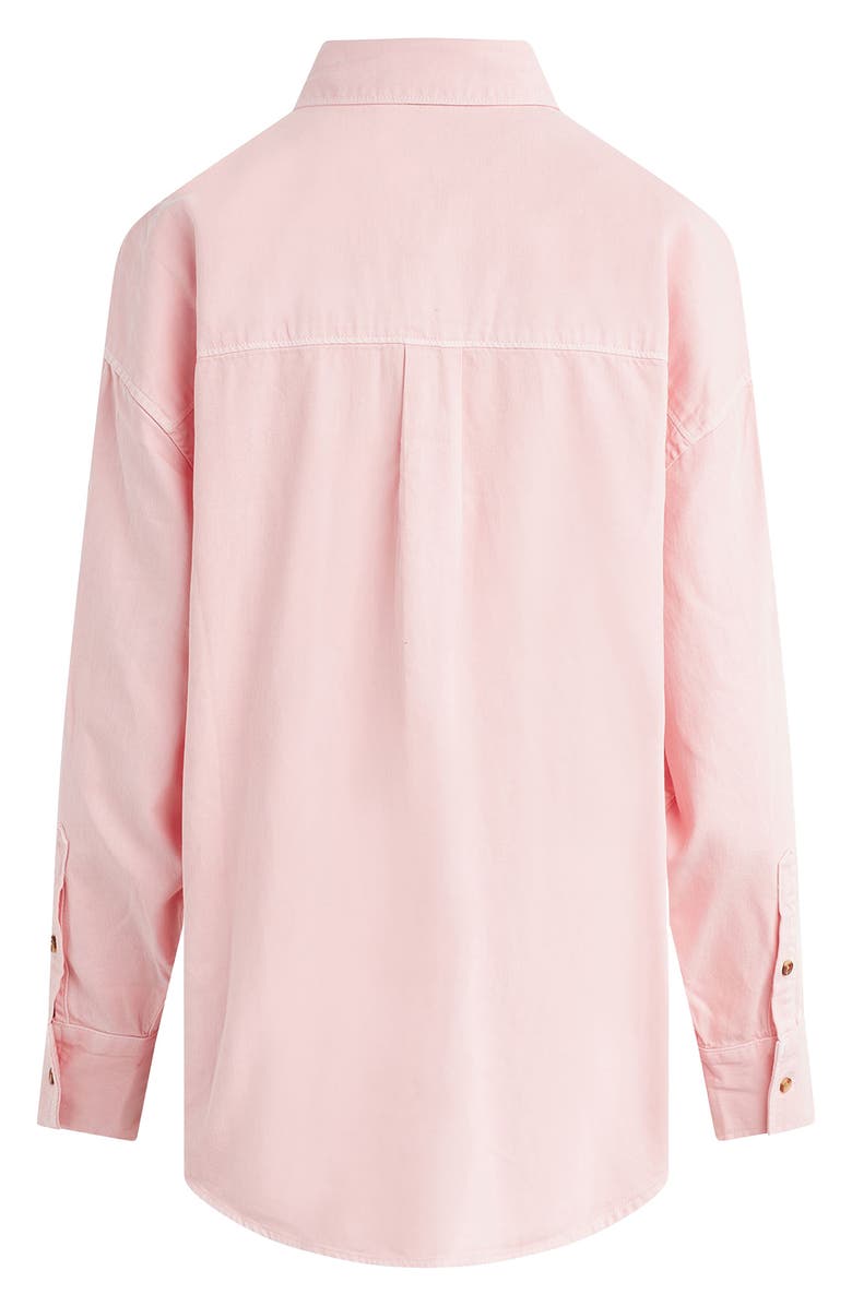 Favorite Daughter Ex-Boyfriend Solid Button-Up Shirt, Alternate, color, Ballet Slipper