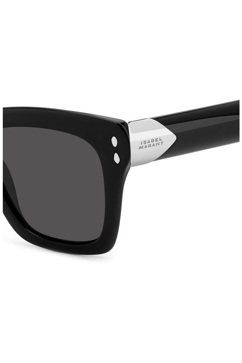 51mm Rectangular Sunglasses, Alternate, color, BLACK/ GREY