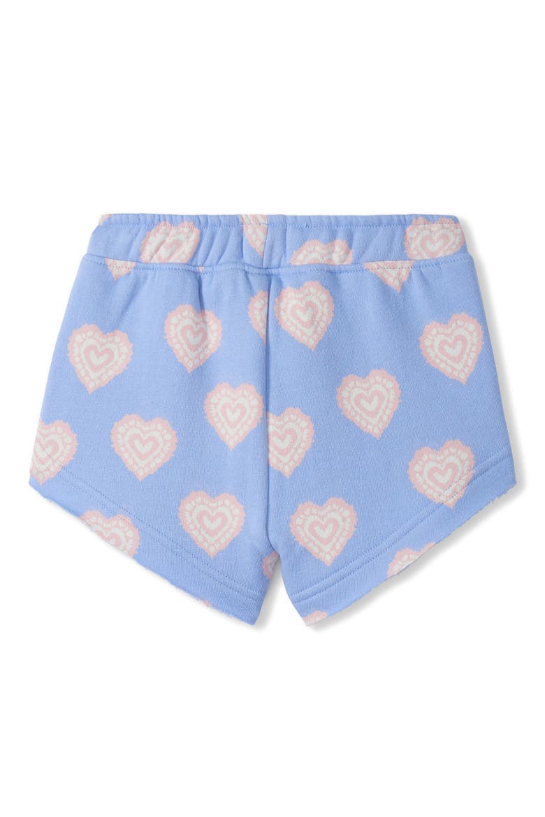 Kids' Heart Burst Shorts, Alternate, color, BLUE