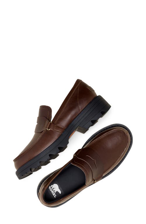 Sorel Revel Ave Penny Loafer In Brown