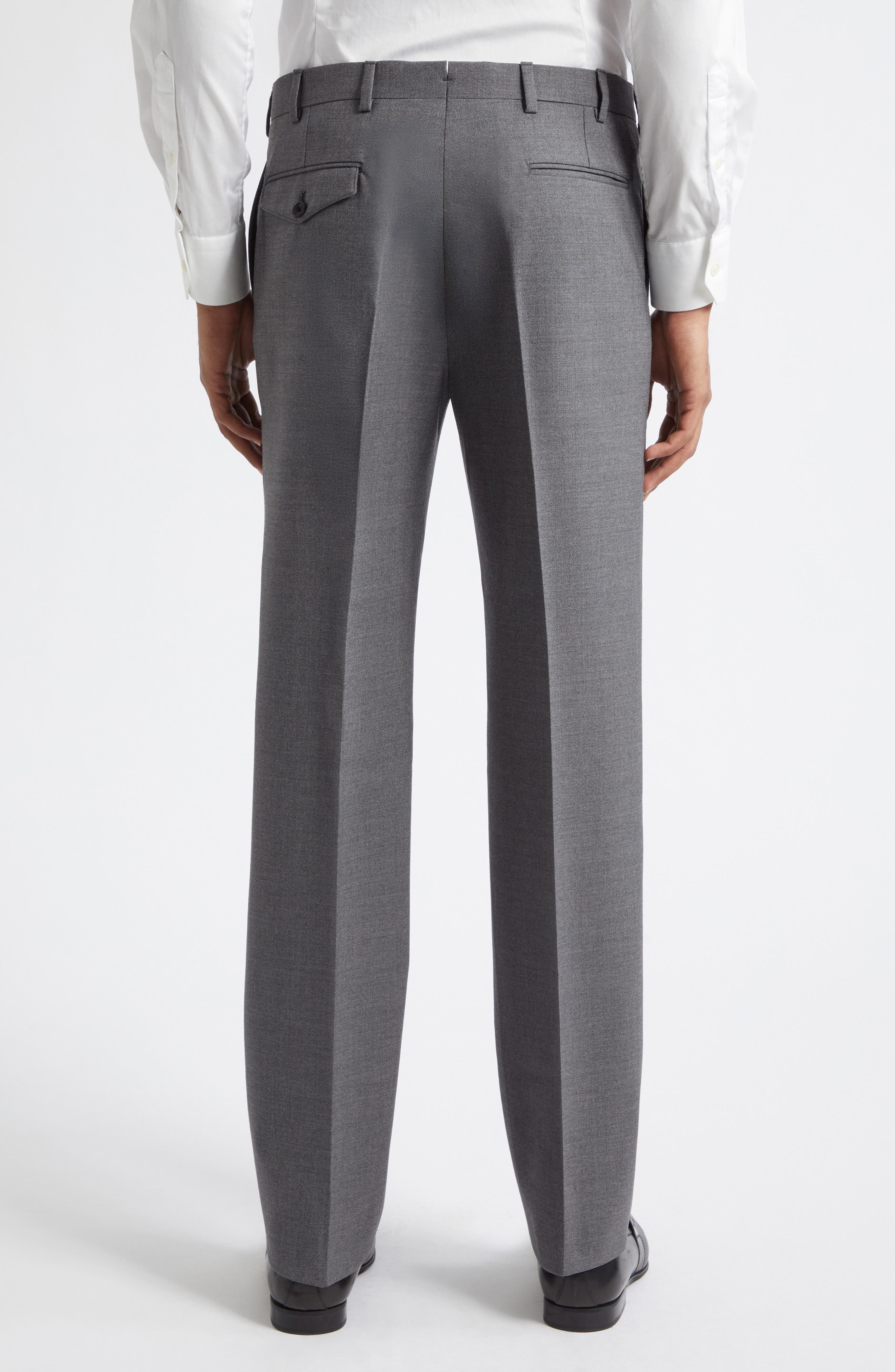Waverly High Twist Virgin Wool Trousers - image 2