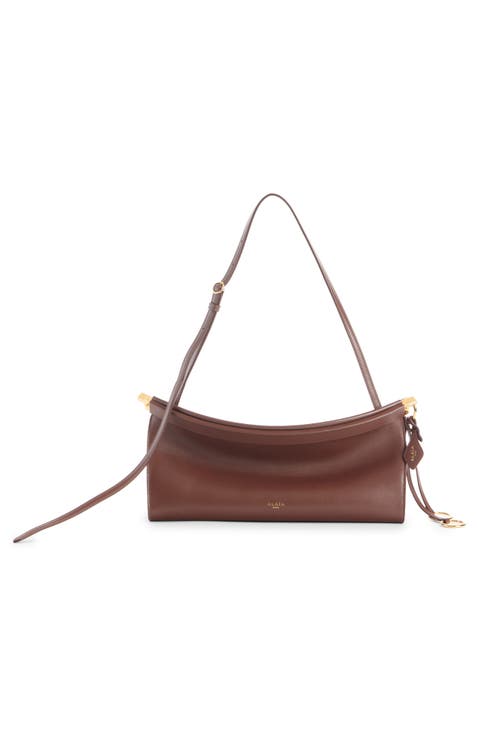 Medium Le Click East/West Leather Shoulder Bag