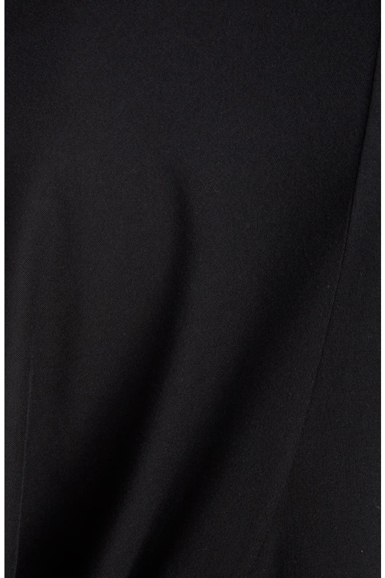 Cinched Shoulder Dress, Alternate, color, BLACK