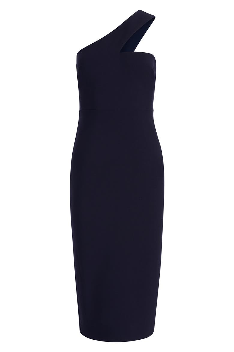 Florent One-Shoulder Body-Con Dress, Alternate, color, NAVY
