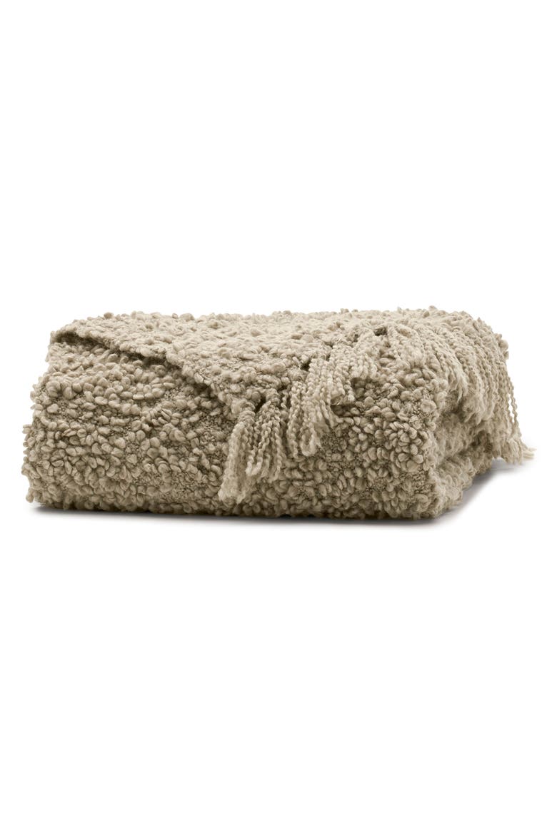 Cozy Boucle Throw Blanket, Main, color, HEATHERED OAK