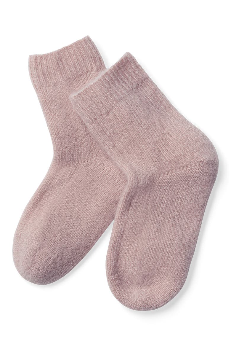 Cashmere Blend Crew Socks, Main, color, DUSTY MAUVE