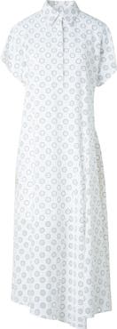 Akris punto Polka Dot Organza Midi Shirtdress