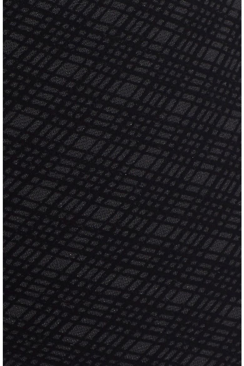 Flocked Plaid Pants (Nordstrom Exclusive), Alternate, color, BLACK