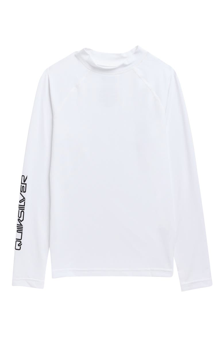 Kids' Everyday UPF 50 Long Sleeve Rashguard, Main, color, WHITE