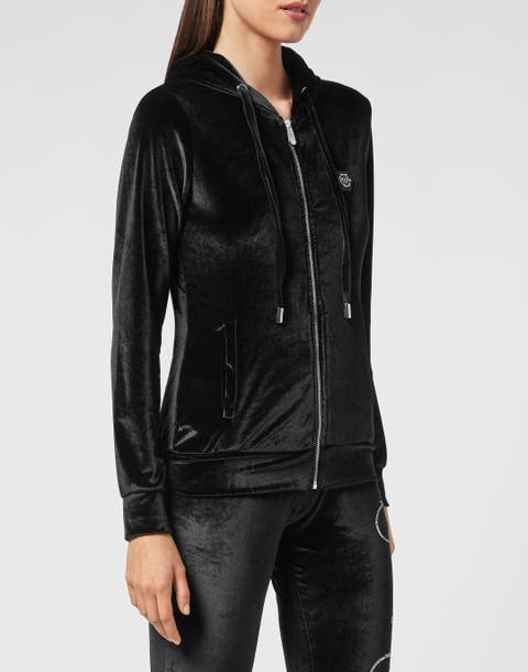 Velvet Hoodie/trousers Tracksuit Women
