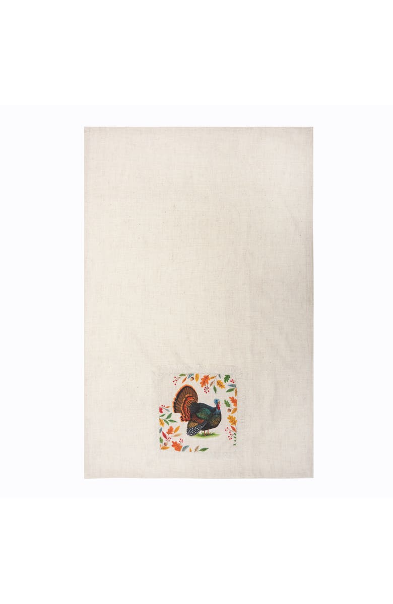 C&F Home Gobble & Gather Turkey Towel, Alternate, color, Beige