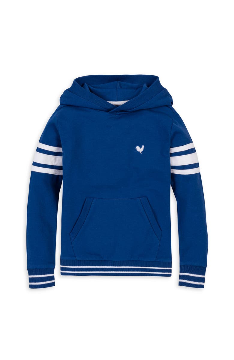 Hope & Henry Kids' Organic French Terry Kanga Hoodie, Main, color, Bold Blue