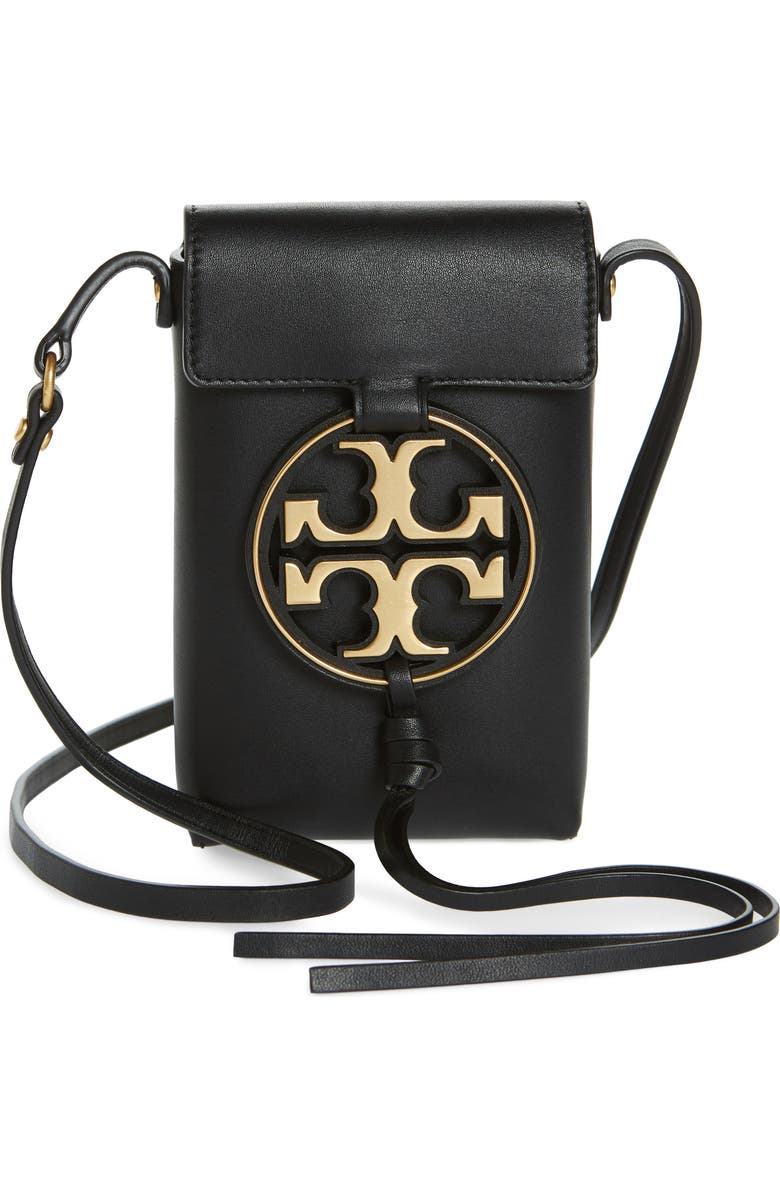 Tory Burch Miller Leather Phone Crossbody Bag, Main, color,