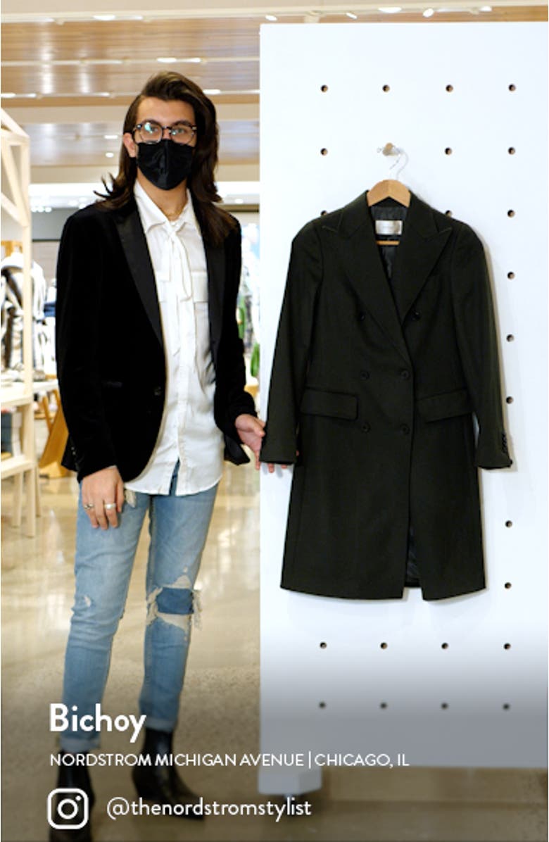 Ben Double Breasted Wool Coat, sales video thumbnail