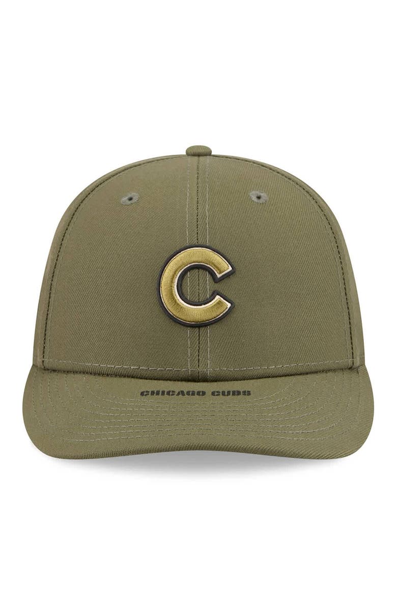 New Era Men's New Era  Olive Chicago Cubs 2026 Armed Forces Day Low Profile 59FIFTY Fitted Hat, Alternate, color, Olive