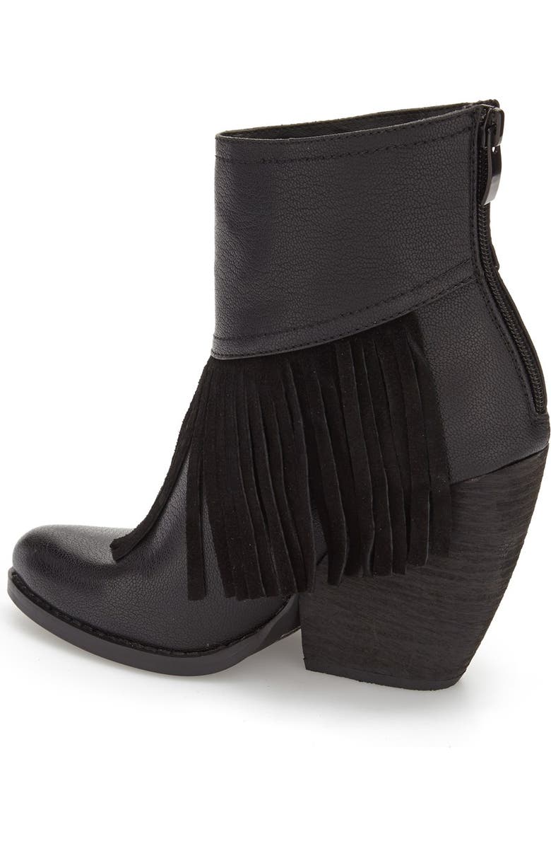 Very Volatile 'Khloe' Fringe Demi Wedge Boot, Alternate, color,