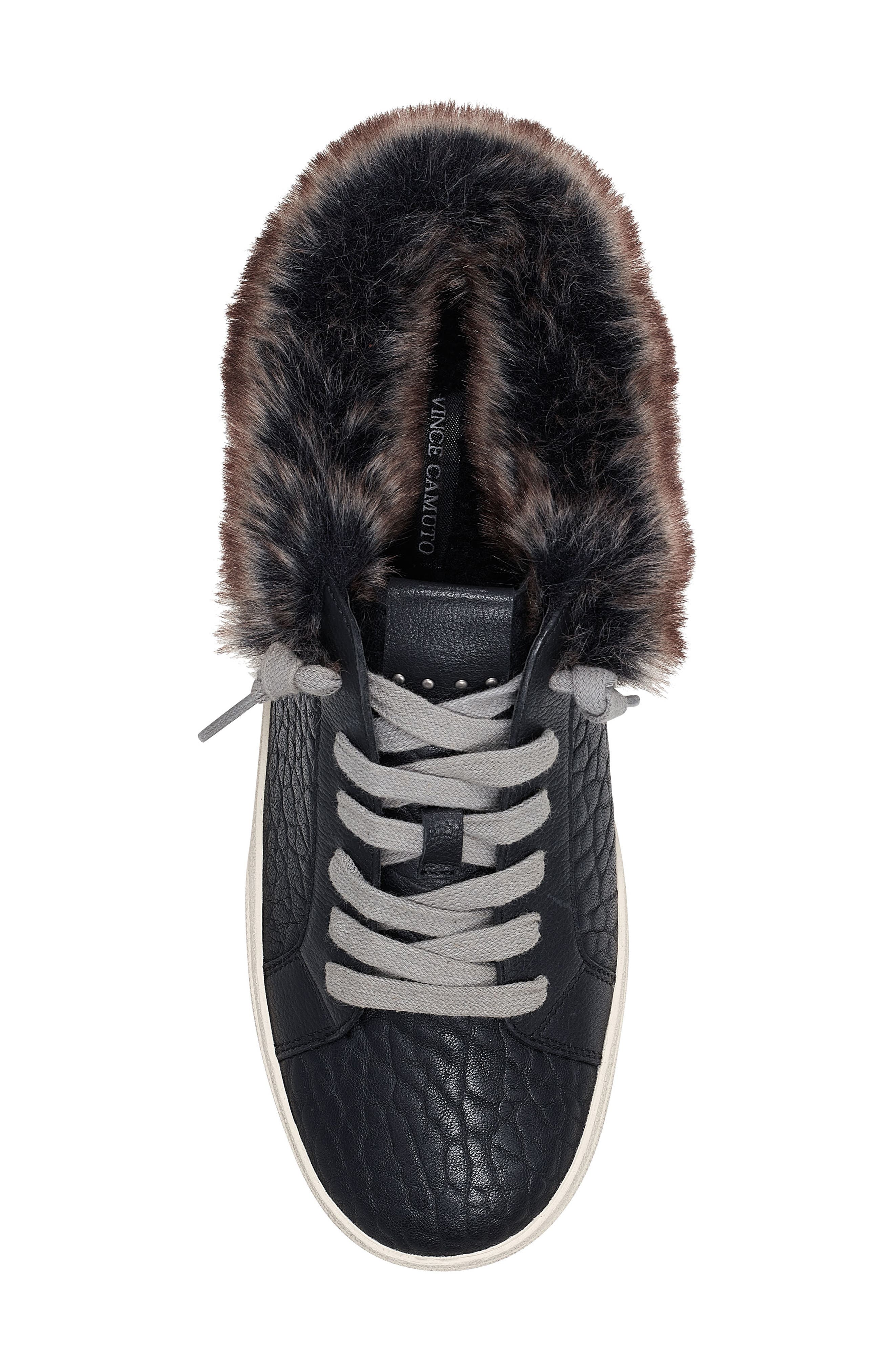 Vince Camuto Madrista Faux Fur Trim Sneaker Mule, Alternate, color, 