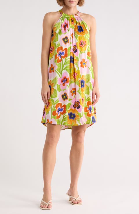 Alisier Print A-Line Dress