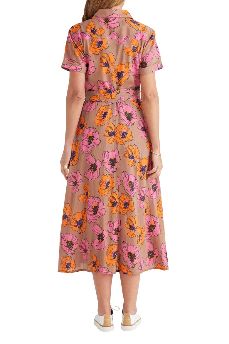 Rosselini Floral Cotton Shirtdress, Alternate, color, BROMLEY