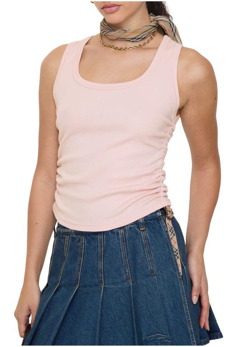Festival Cotton Blend Tank Top, Main, color, Bouquet pink