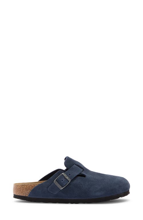 Birkenstock Boston Suede Mules In Multi