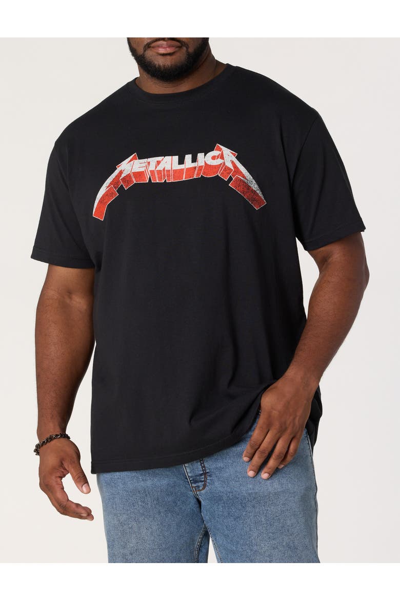 Big & Tall Metallica Graphic Tee, Alternate, color, BLACK