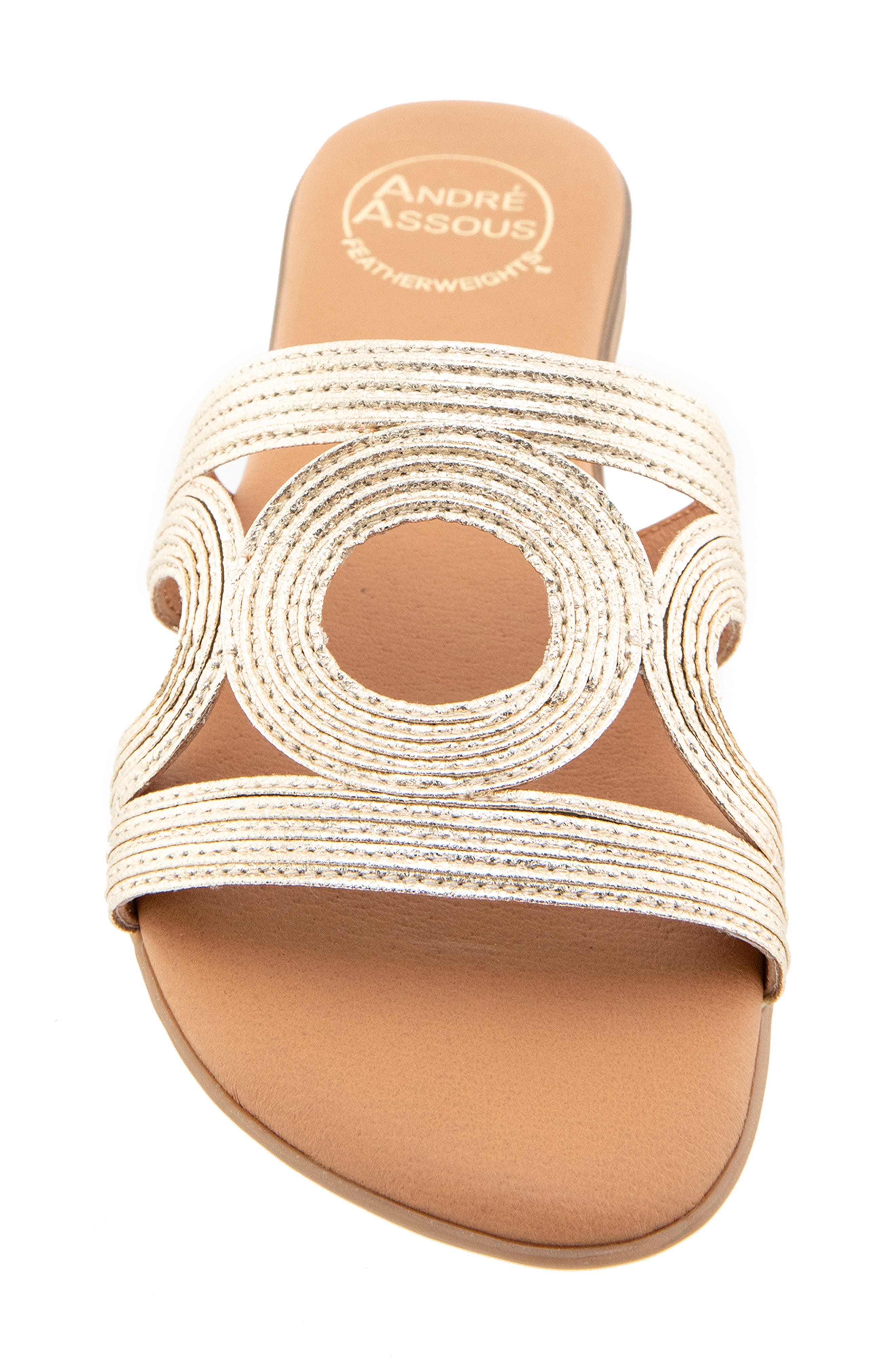 Nora Slide Sandal, Alternate, color, PLATINO