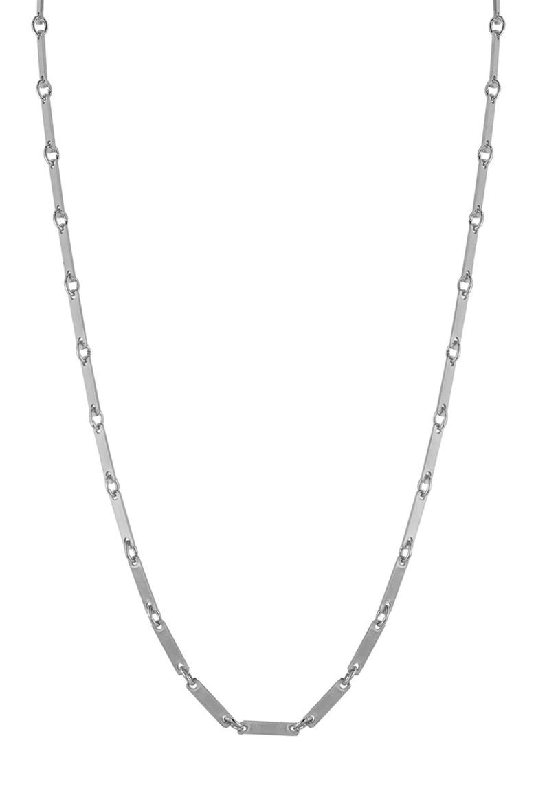 Bar Chain Necklace, Main, color, SILVER