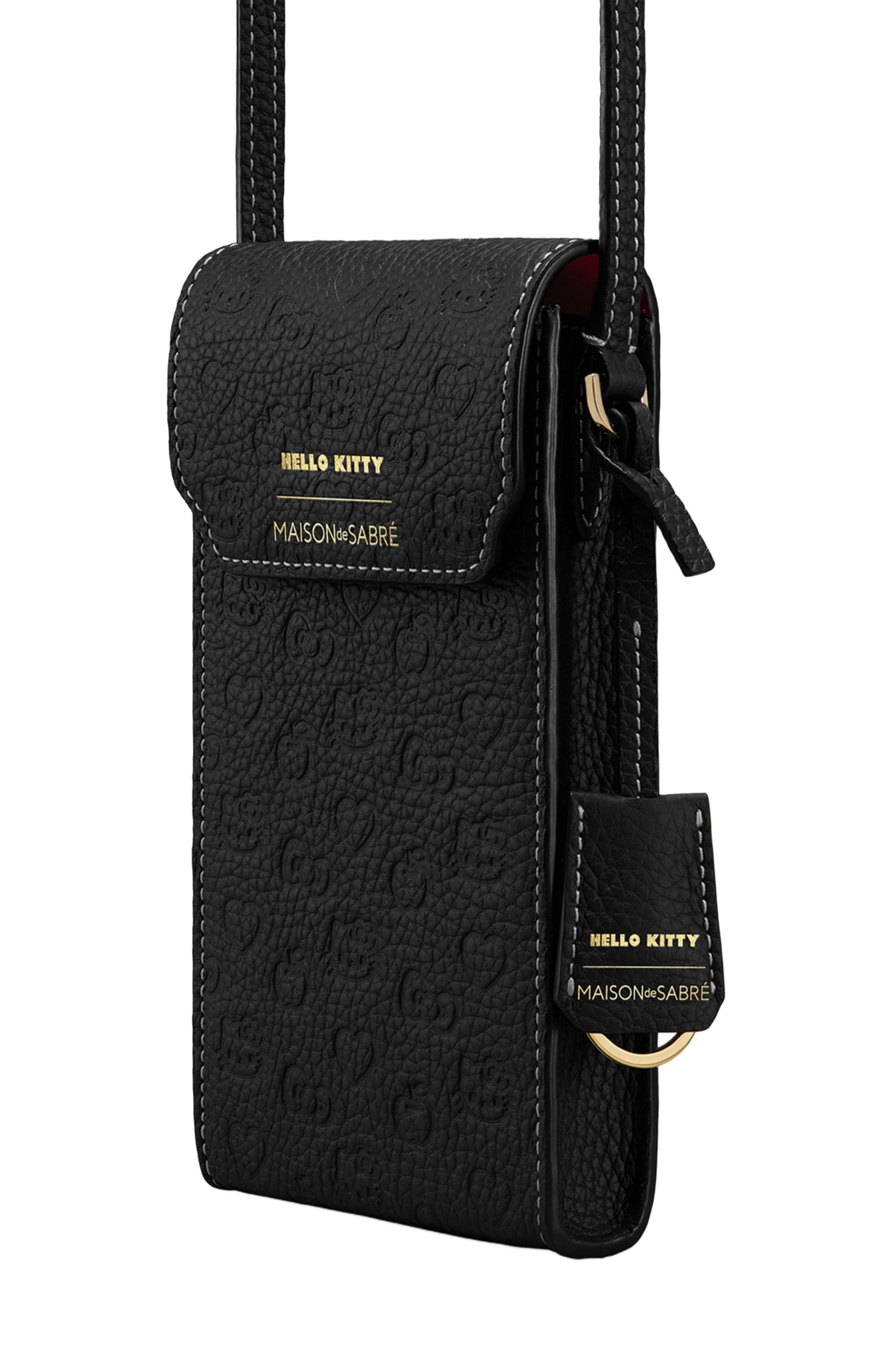 MAISON de SABRÉ Leather Phone Pouch, Alternate, color, 