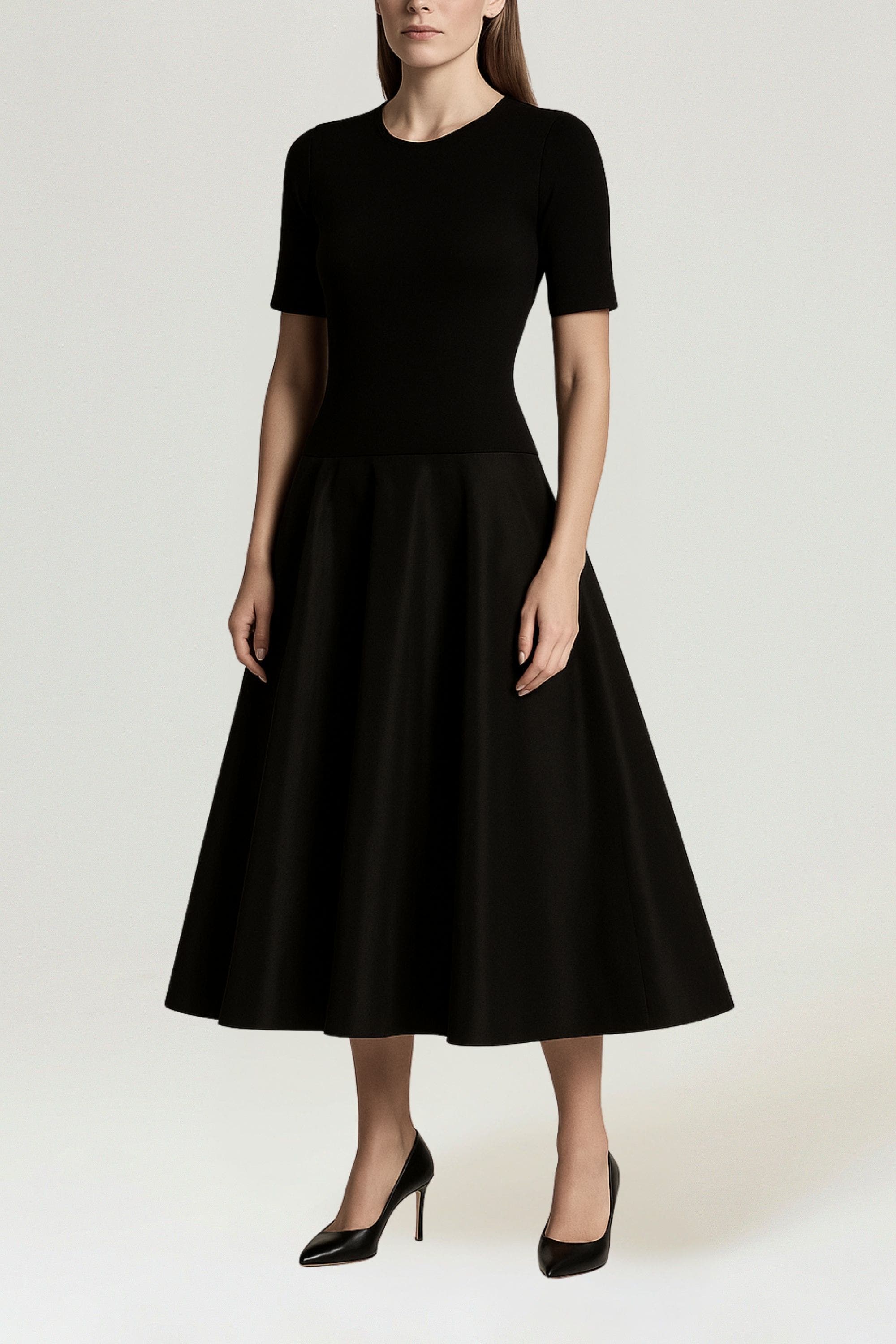Flared Midi Dress