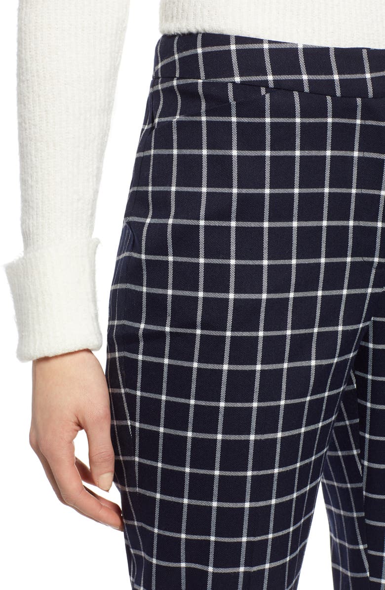 Halogen<sup>®</sup> Check Ankle Pants, Alternate, color, 