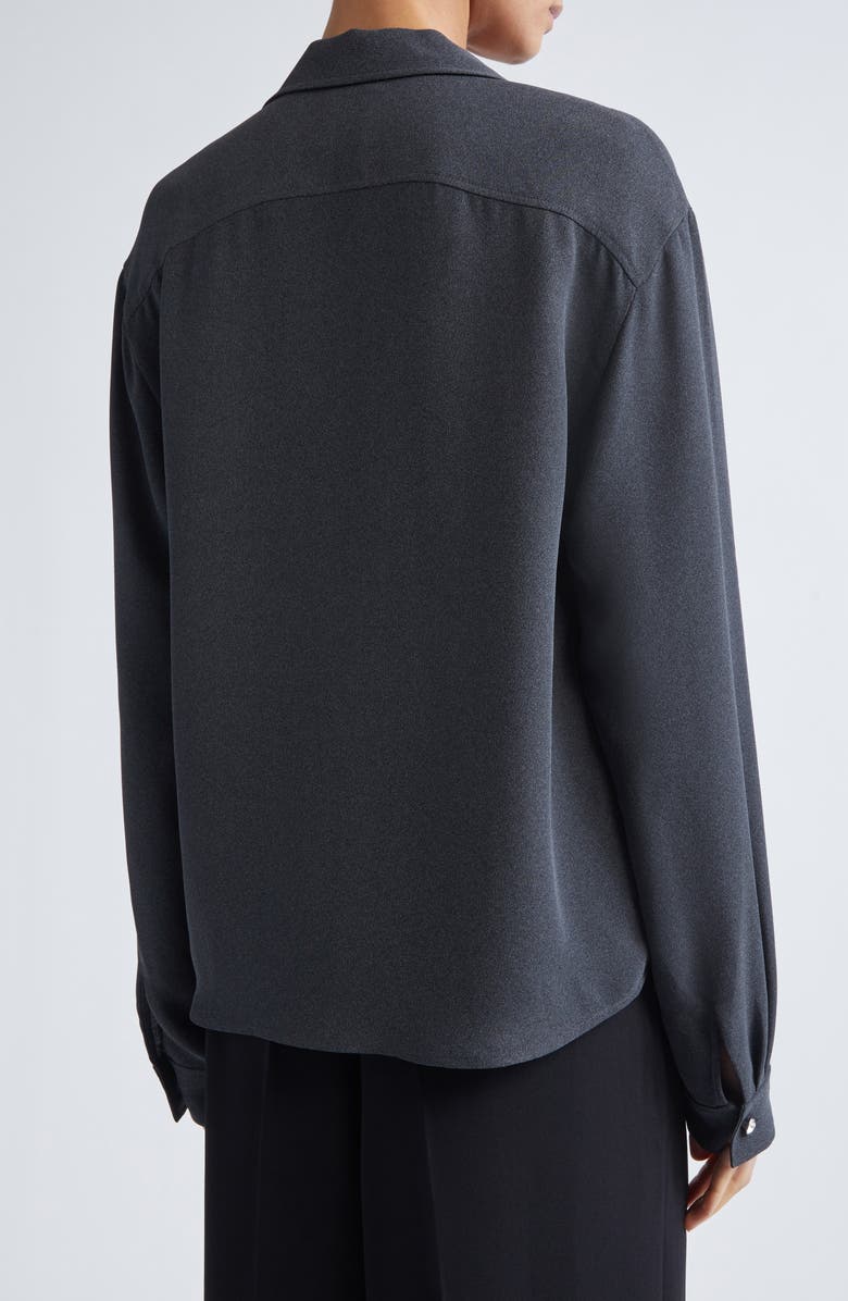 ST. JOHN Heathered Crepe Shirt, Alternate, color, 