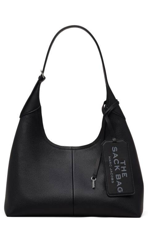 The Belted Sack Leather Shoulder Bag