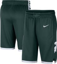 Nike Men's Nike Green Michigan State Spartans Logo Replica Performance Basketball Shorts