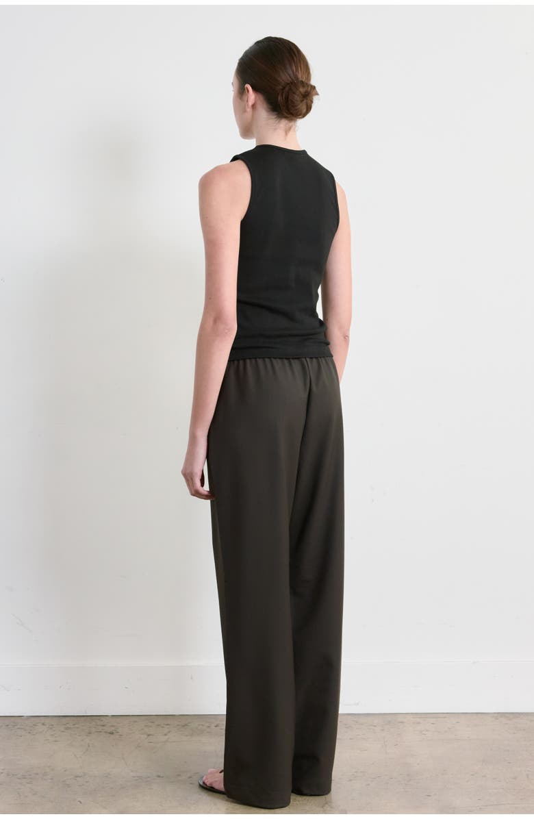 Almina Concept High V Neck Tank, Alternate, color, Black