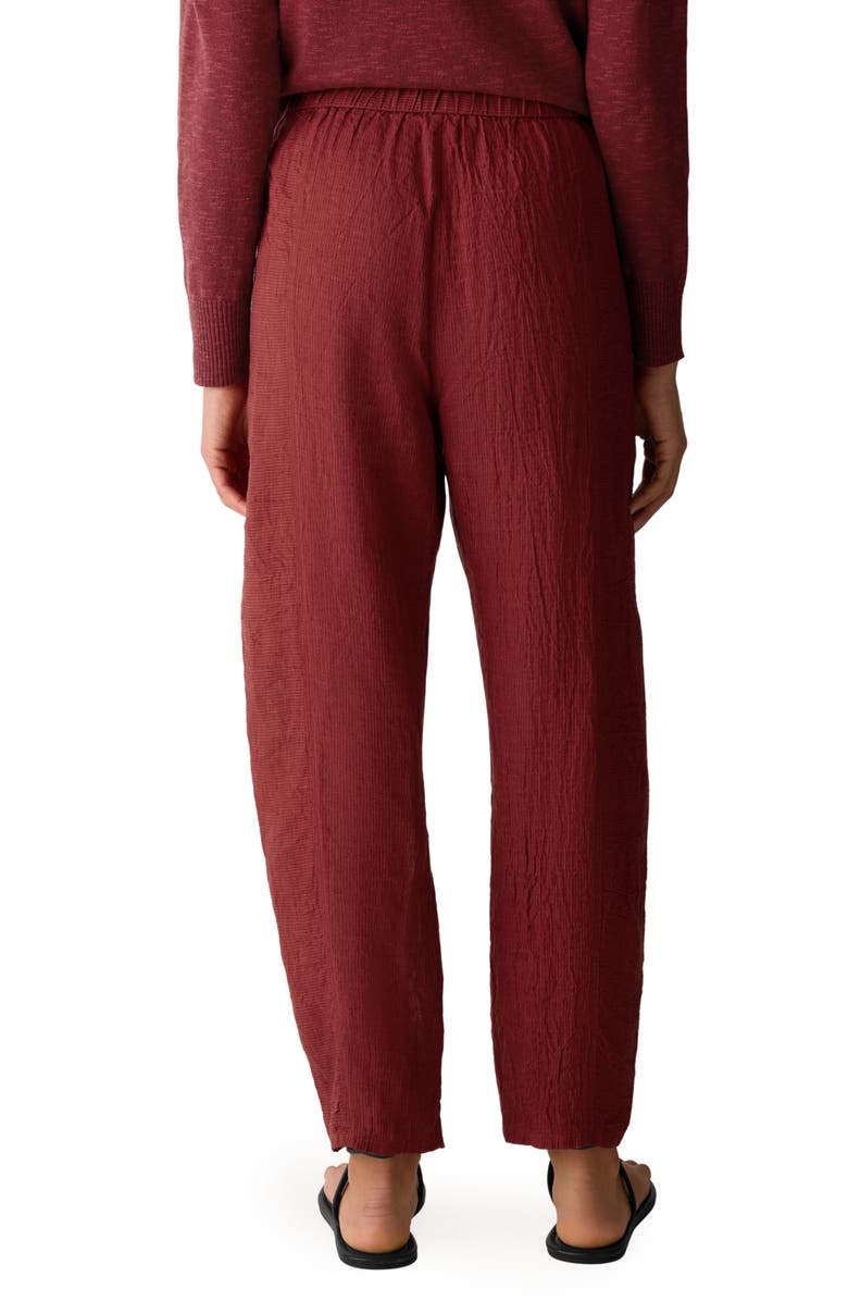 Eileen Fisher Pleated Lantern Organic Linen Pants, Alternate, color, 