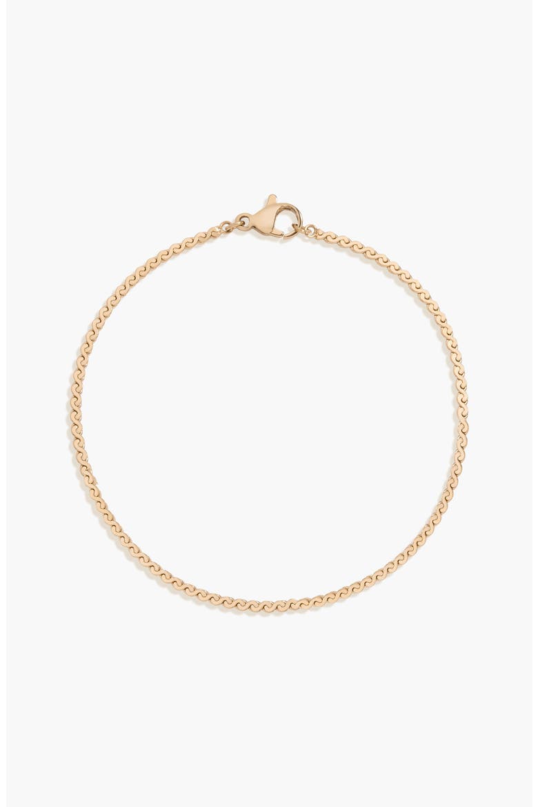 Wave Chain Bracelet, Main, color, Yellow