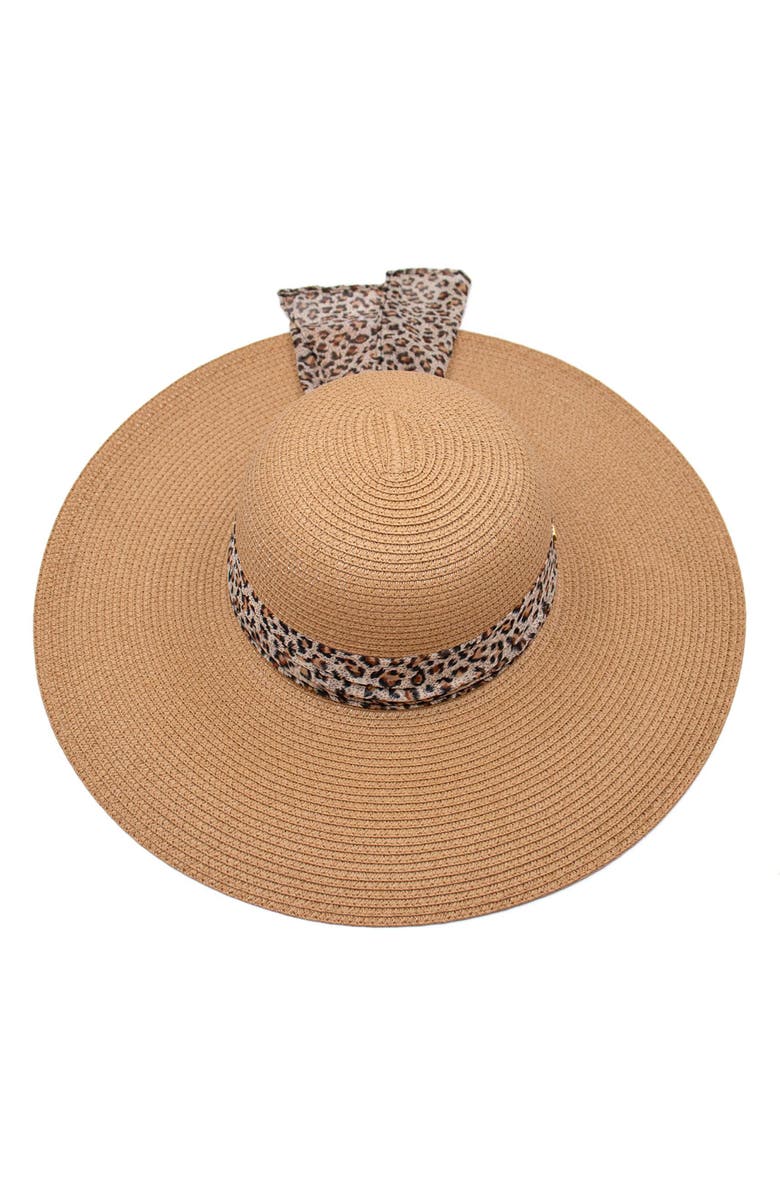 SURELL Bow Bell Straw Hat, Main, color, 