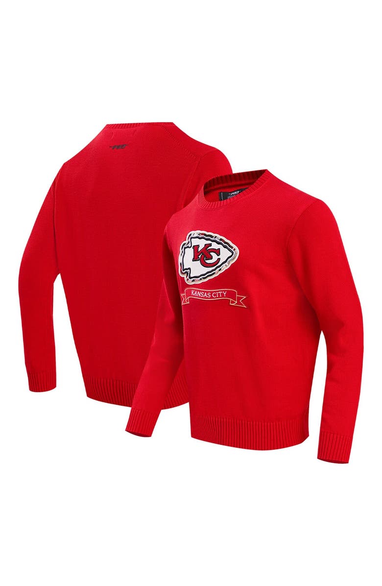 PRO STANDARD Men's Pro Standard Red Kansas City Chiefs Prep Knit Sweater, Main, color, Red