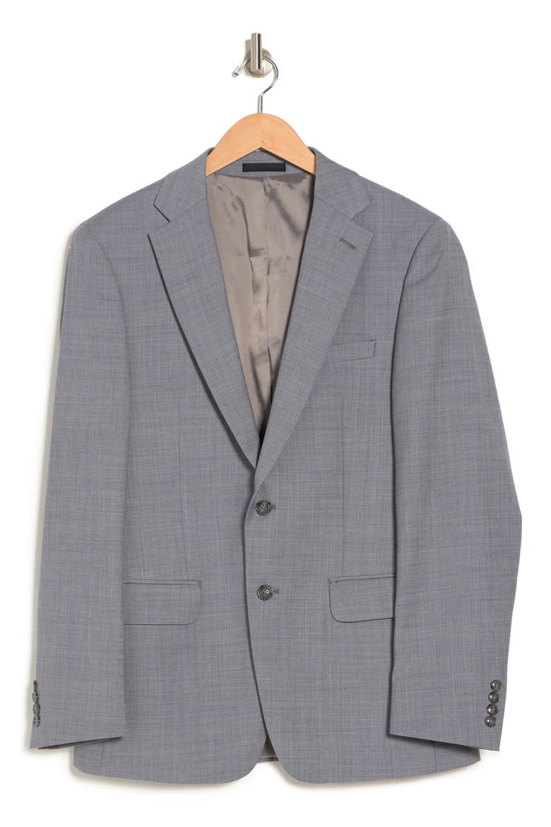 Medium Grey Slim Stretch Suit Jacket, Alternate, color, MED GREY