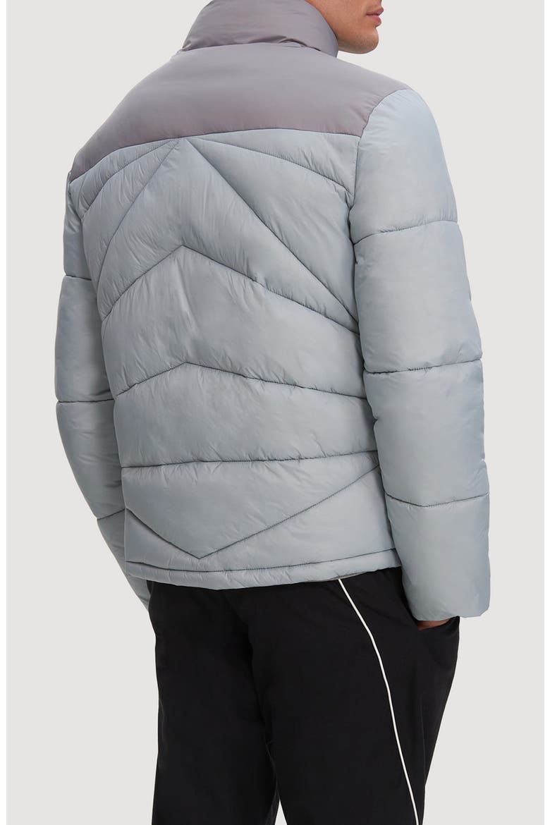 Vincent Colorblock Faux Shearling Lined Puffer Jacket, Alternate, color, ULTIMATE/SEA ICE