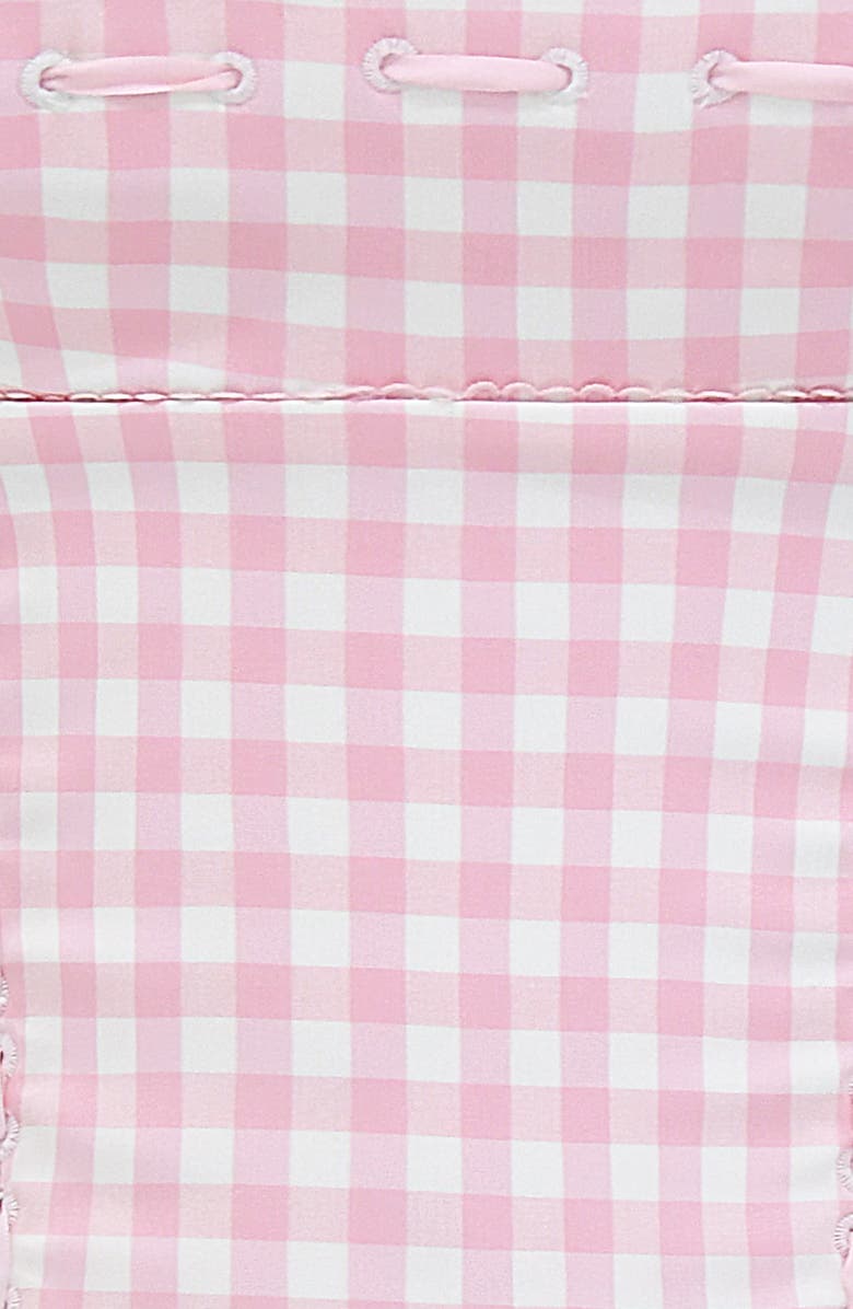 HOUSE OF CB Lottie Gingham Corset Top, Alternate, color, Rose Shadow